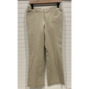 Lilly Pulitzer Palm Beach Fit Khaki Pants Bootcut Stretch‎ Women's Size 8